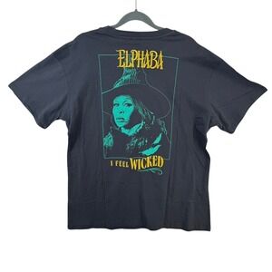 NWT Wicked Elphaba I Feel Wicked Embroidered T Shirt Universal Studios Small